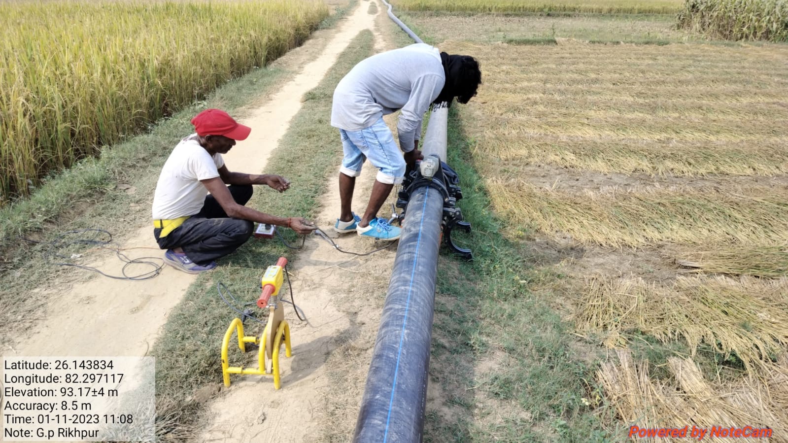 Utilities piping works